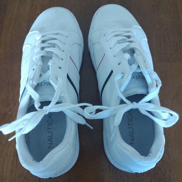 Nautica Capto white low-cut oxford shoes - Men's Size 10.5 - Picture 1 of 9